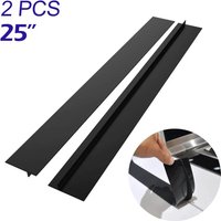 2pcs Stove Counter Gap Cover T-shaped Silicone Rubber Strip Gas Stove Protector Cleaning Pad Oil Dust Seal Cooker Cover