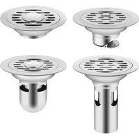 Drain de sol en acier inoxydable, douche Anti-odeur, baignoire, fuite au sol, capteur de cheveux, accessoires de quincaillerie de cuisine et de salle de bains
