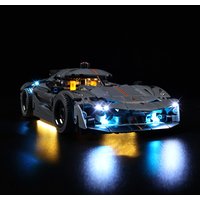 No Model LED Lighting Set Suitable for LEGO Koenigsegg Jesko Absolut Grey Hypercar 42173 Building Blocks