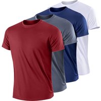 Men's Quick-Dry Lightweight Ice Silk T-Shirt Short Sleeve Base Layer Top for Summer Home Comfort Cool Underwear Sweatshirt
