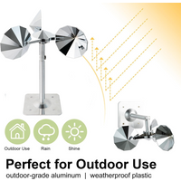 Bird Repellent Reflective Swivel Carbon Steel Angle Adjustable Outdoor Bird Repellent Wind Powered Scare Devices For Yard Garden
