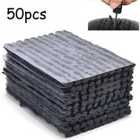50pcs Tubeless Tire Repair Strips – Rubber Plug Cords for Puncture Fix, Uses for Car Bike Motorcycle Emergency Leak Sealing