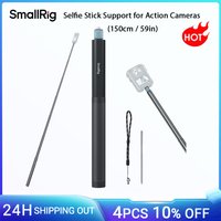 SmallRig Selfie Stick Tripod Support for Action Cameras, 150cm/59in Extendable Selfie Stick Pole for GoPro for DJI Action 5 Pro