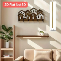 Modern Wall Mounted Key Storage Rack Home Office Decor Easy Hook Installation Organizational Design for Key Management