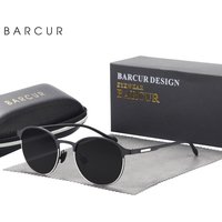 Barcur tr90 tempel sonnenbrille frauen polarisiert mode sonnenbrille fahren rund damen sonnenbrille