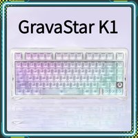 GravaStar K1 Breaking Cocoon Gaming Keyboards Long Battery Life Custom Wireless Tri-Mode Mechanical Keyboard PC Accessories Gift
