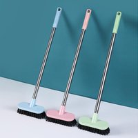 Floor Scrub Brush With Long Handle Multi-Purpose Hardwood Floor Scrubber Cleaning For Outdoor Balcony Patio Garage【Homeclub】