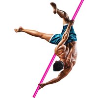 New Flying Pole Silicone 45mm Diameter Dance Hanging Rod Rotate 360 degrees Suspension Fitness Training Tube Exercises Tools