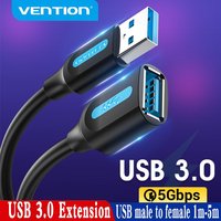 Vention USB 3.0 2.0 rallonge câble d'extension cordon de données mâle à femelle pour PC Smart TV box un SSD rallonge de câble USB rapide