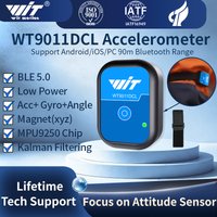 Capteur d'accéléromètre Bluetooth 5.0, portée de 50 m, WT9011DCL, capteur d'angle gyroscopique, boussole électronique, magnétomètre, inclinomètre
