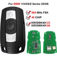 3 Buttons BMW Key CAS3 PCF7945 Chip 868MHz FSK Smart Car Fob Remote Key BMW 6986585-02 For BMW 1/3/5/6/X/Z Series
