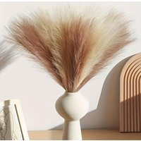 10pcs Artificial Pampas Green Plants Foxtail Grass and Fluffy Vine Shrubs/Bohemian Style Vase Filling/Christmas, Valentine's Day