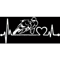 AliExpress NONE 1PC Motorcycle heartbeat lifeline car sticker, suitable for trucks, bicycles, scooters, motorcycles, bikes, snowmobiles.