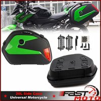 Motorcycle Side Case 20L Street Bike Tail Boxes W/ Mount Bracket Kit For Kawasaki Ninja 650 1000 Versys Z1000 250 400 750 R ZX