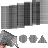 Flower Pot Hole Mesh Pad 7.87x11.81inch Rectangular Leakproof Flower Pot Hole Mesh Pad 5pcs Bonsai Pot Bottom Grid Mat Garden