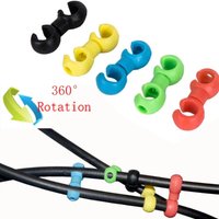 Bicycle Brake Cable Clips Rotatable MTB Bike Shift Brake Gear Cable Buckle Cycling Cross Hose Guide Line Clips Bike