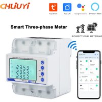Tuya WiFi Photovoltaic Meter Three Phase Reclosure Switch Intelligent Reclosing Protector Overload Overvoltage Protector