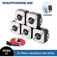 STEPPERONLINE Nema 17 Stepper Motor 23mm 17Ncm 1A Nema17 Step 42 Motor for CNC Extruder 3D Printer Motor