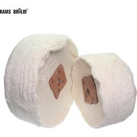 1 piece Thicken Cotton Buffing Wheel Flannelette Lint Cloth Wheel for Metal Acrylic Stainless Steel Mirror Polishing