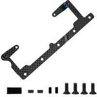 Carbon Fiber Front Battery Mount Bracket for Tamiya TT-02 Short Version - Enhances Balance And Performance