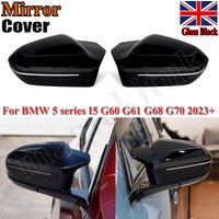 RHD Mirror Covers Only for BMW 5 Series I5 G60 G61 G68 7 I7 Series G70 2023 2024 2025 Side Mirror Cover Caps 520d 540 523d image 4
