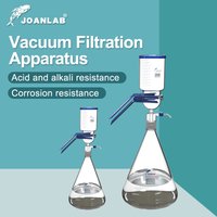 JOANLAB 1000 ml Vakuumfiltergerät, Laborausrüstung, Glasfilter, Sandkern, flüssiger Lösungsmittelmembranfilter mit Gummiröhre