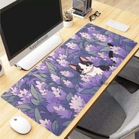 Colorful Cat Pink Cute Kawaii Mousepad Gaming Speed Keyboard Pads Mouse Pad XXL Rubber Carpet Locked Edge Mouse Mat 900x400mm