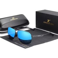 KINGSEVEN-Lunettes de soleil polarisées en aluminium pour hommes et femmes, miroir UV400, lunettes de conduite, mode masculine, 2024