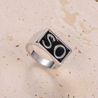 2pcs Sons of Anarchy TV SOA Cosplay SONS Rings SO NS Silver Mayans MC Steampunk Rock Punk Rings Men Cosplay Props Gifts