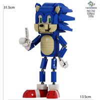 Animated Figure Cartoon Sonices Building Blocks Action Figure Cartoon Toy Bricks Assemble Educational Kid Toys Birthday Gift