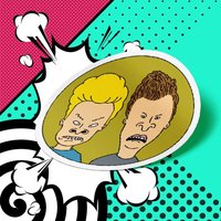50pcs US 90s TV Shows Anime Beavis and Butt-head stickers to DIY Laptop Phone Fridge Kettle Bike Car Posters Bar Art