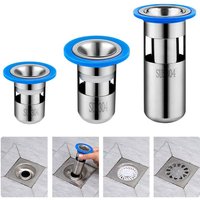New Stainless Steel Floor Drain Core Insect Proof U-type Bathroom Sewer Drain Deodorant Deodorant Cover Bathroom