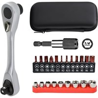 AliExpress probon 23IN1 Allen Key Spanner Double-headed Ratchet Wrench Set Match 1/4 Inch Screwdriver and Socket Set for Bicycle Hand Repair Tools
