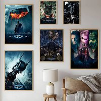 The D-Dark K-Knight Action Poster Sticky Posters Waterproof Paper Sticker Coffee House Bar Home Decor
