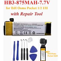 Replacement Battery Capacitor HB3-875MAH-7.7V with Tool for DJI Osmo Pocket 1 Osmo Pocket 2 Osmo Pocket II Camera HB3-875MAH-7.7
