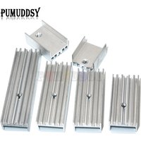 10PCS Aluminum Heatsink Radiator 15*10*16/20/22/25/30/40/50mm Transistor TO-220 pumuddsy For Transistors TO220 white