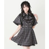 Summer Japanese Subculture Sweet Dress Women's Flared Sleeve Bow Plaid Party Dress Women's Harajuku Y2K Mini Dress Jirai Kei