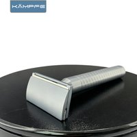 KAMPFE CNC Machined Manual Aluminum Alloy Safety Razor GEM Single sided Razor AggressiveShave Father’s Day gift