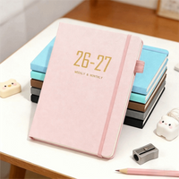 with Strap 2027 A5 Planner Notebook Daily Planning A5 Size Hardcover Journal Notebook Journal Writing Fabric Notebook