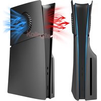 Face Plates for PS5 Slim with Cooling Vents Anti-Scratch Slim Cover Premium ABS Replacement Shell for PS5 Slim Disc Version