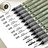 8pcs Pigment Liner Micron Ink Marker Pen for Manga Draw Sketching Needle Pen Hook Line Pen Sketch Stationery Set Art Supplies