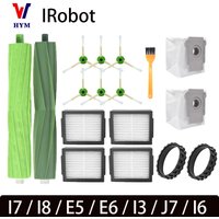 for IRobot Roomba I7 I8 E5 E6 I3 J7 I6 Robot Vacuum Cleaner Accessories Main Side Brush Spare Parts for IRobot Roomba I7 I8 E5 E6 I3 J7 I6 Robot Vacuum Cleaner Accessories Main Side Brush Spare Parts