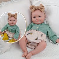 Reborn Babies 20 inch Realistic Soft Silicone Vinyl Cloth Body Lifelike Handmade Reborn Dolls Boy Newborn Baby Xmas Gift