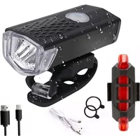 AliExpress ESMARTER USB Rechargeable Bike Light Set Front Light with Taillight Easy to Install 3 Modes Bicycle Accessories for the Bicycle