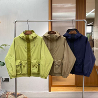 Military Style Three-dimensional Pocket Improved Workwear Jacket Mountain Outdoor Hooded Trekking Hiking Camp Travel Stormsuit