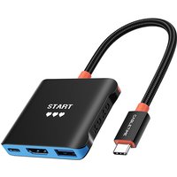 CABLETIME Switch 2 Dock Portable TV Hub 3 in 1 4K 144Hz PD100W 5Gbps High-Speed Replacement Dock Station for Switch Steam Deck