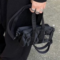 Porter Shiny Material Soft Mini Handbags Tote Bag Duffle Casual Sling Shoulder Bag Crossbody Bag Small Purse Vintage Travel Work