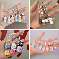 Mini DIY Camera Phone Coffee Cup Water Bottle Dress Up Plush Toy For Labubu Doll Pendant Dollhouse Accessories Sweet Couple Gift
