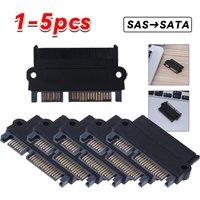 High Speed 180 Degree SAS to SATA Adapter Converter Copper Core Support 500MBs Data Transfer for Computer Hard Drive Connection