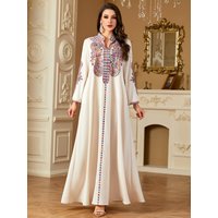 Muslim Eid Dress for Women Embroidery Abaya Party Caftan Robe Jalabiya Ramadan Morocco Dubai Kaftan Islam 2025 Vestidos Largos